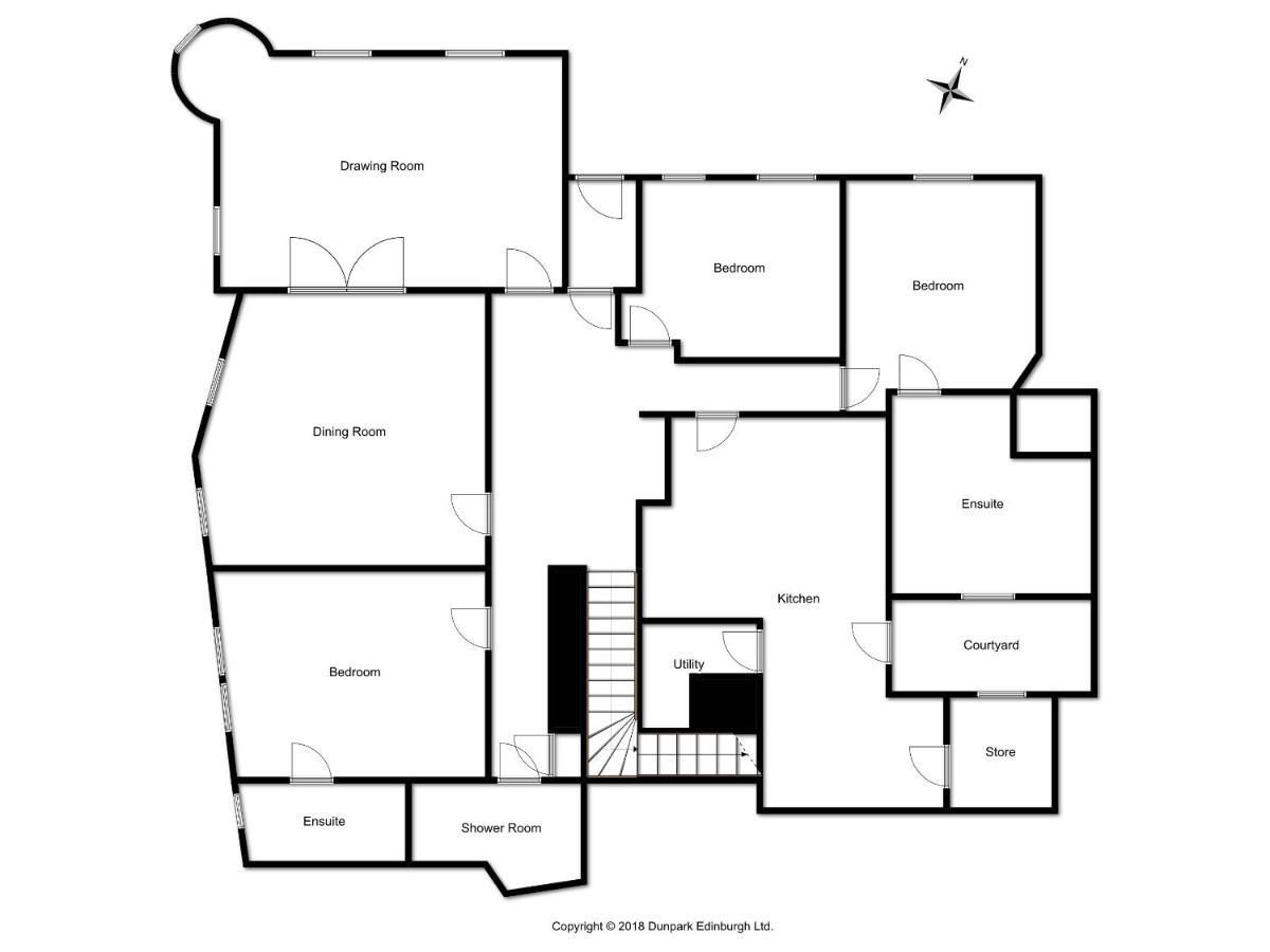Elegant 3-Bedroom Ramsay Garden Apartment In Edinburgh City Centre Exteriör bild